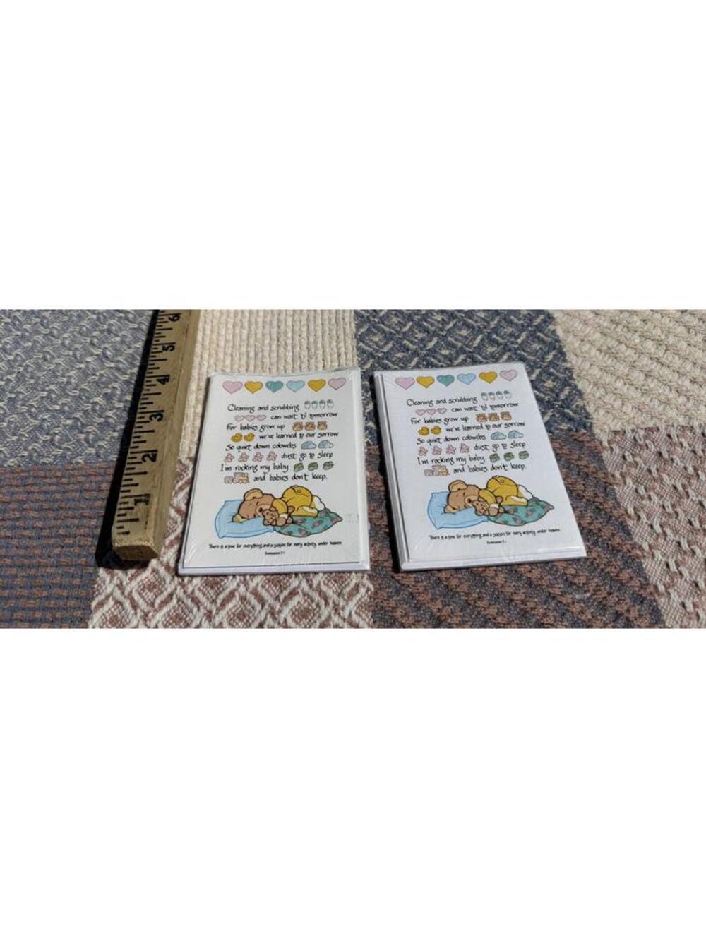 Vintage Expressions Greetings Baby Themed Blank Notes & Envelopes Set